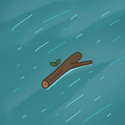 a strong current