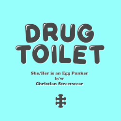 She/Her is an Egg Punker b/w Christian Streetwear