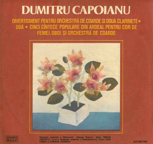 Divertisment Pentru Orchestră De Coarde Și Două Clarinete ♦ Odă ♦ Cinci Cîntece Populare Din Ardeal Pentru Cor De Femei, Oboi Și Orchestră De Coarde