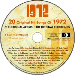 20 Original Hit Songs Of 1972