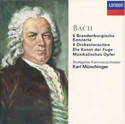 Orkestsuites / Brandenburgse Concerten / Musikalisches Opfer / Kunst der Fuge (Stuttgarter Kammerorchester feat. conductor: Karl Münchinger)