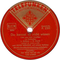Du kannst es nicht wissen / Der Wind hat mir ein Lied erzählt