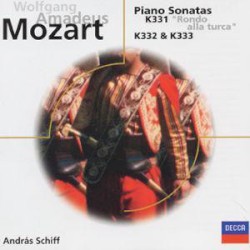 Piano Sonatas K. 331 "Rondo alla Turca", K. 332 & K. 333