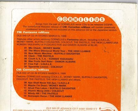 Fantasma reMixes & Cornelius reMixes