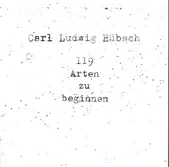 119 Arten zu beginnen