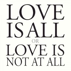 Love Is All or Love Is Not at All