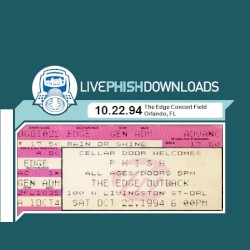1994-10-22: The Edge Concert Field, Orlando, FL, USA