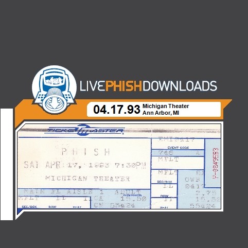 1993-04-17: Michigan Theater, Ann Arbor, MI, USA