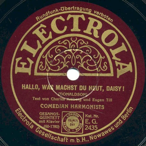 Hallo, was machst du heut, Daisy! / Ich hab dich lieb, braune Madonna