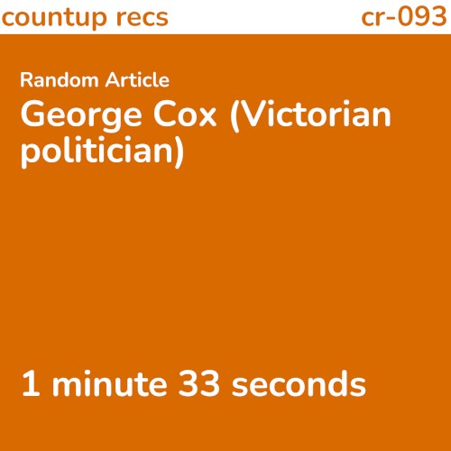 George Cox (Victorian politician)
