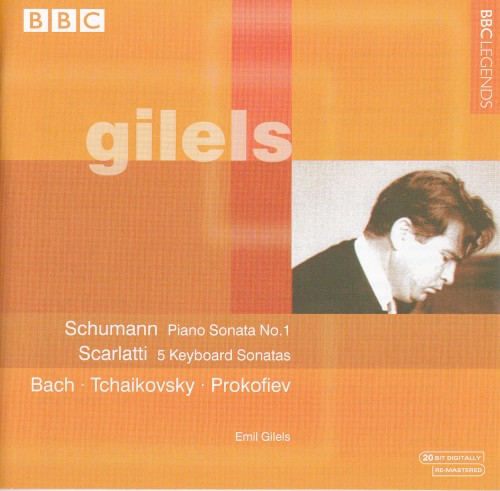 Schumann: Piano Sonata no. 1 / Scarlatti: 5 Keyboard Sonatas / Bach / Tchaikovsky / Prokofiev