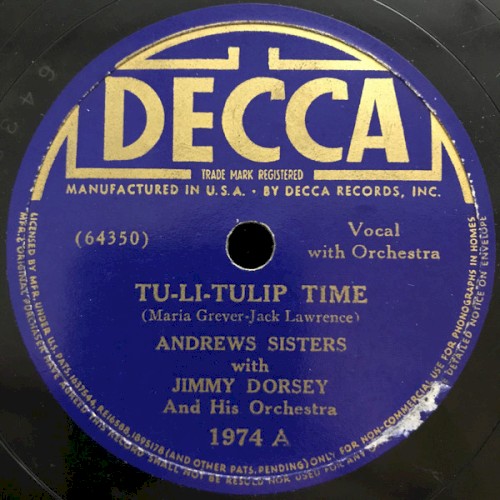 Tu-Li-Tulip Time / Sha! Sha!