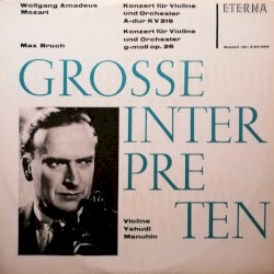 Konzert für Violine und Orchester A-dur, KV 219 / Konzert für Violine und Orchester G-moll, op. 26