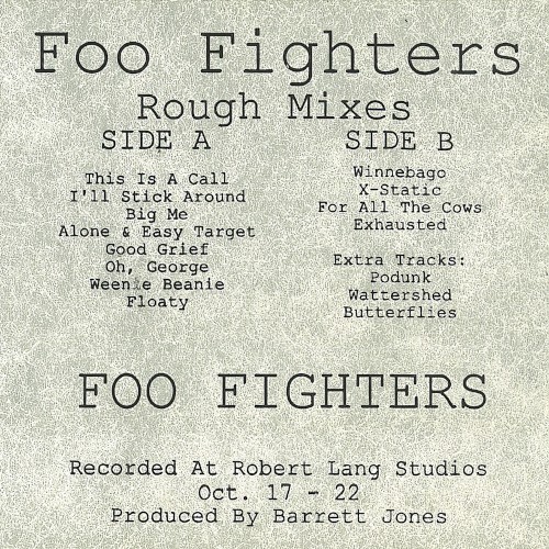 Foo Fighters Rough Mixes