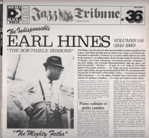 The Indispensable Earl Hines Vol 5/6 (1944-1966) "The Bob Thiele Sessions"