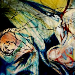 Scattered sunlight, broken glass