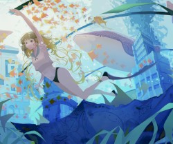水槽に沈む街