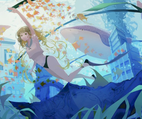水槽に沈む街