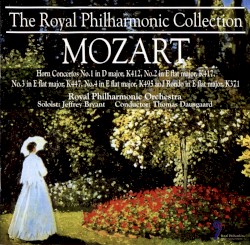Horn Concerto no. 1 in D major, K412 / Horn Concerto no. 2 in E-flat major, K417 / Horn Concerto no. 3 in E-flat major, K447 / Horn Concerto no. 4 in E flat major, K495 / Rondo in E flat major, K371