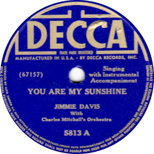 You Are My Sunshine / Old Timer