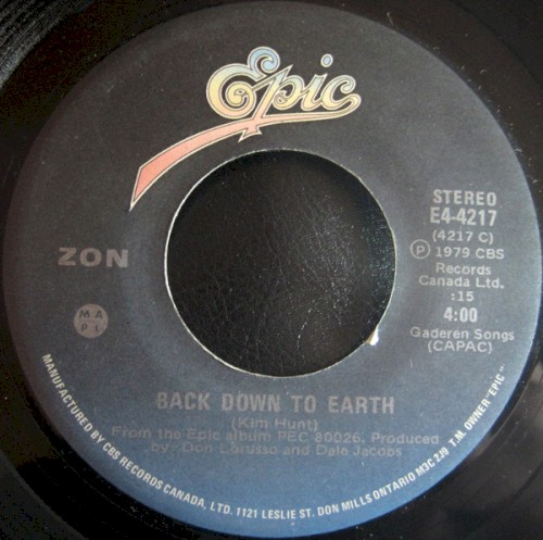Back Down to Earth