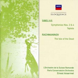 Sibelius: Symphonies nos. 2 & 4 / Tapiola / Rachmaninov: The Isle of the Dead