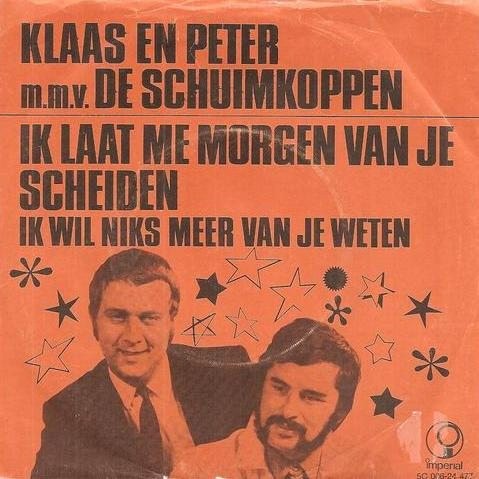 Ik laat me morgen van je scheiden