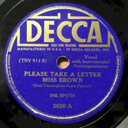 Please Take a Letter Miss Brown / Ring Telephone Ring