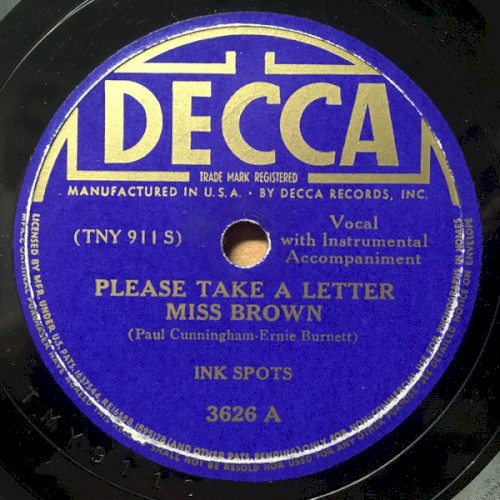 Please Take a Letter Miss Brown / Ring Telephone Ring