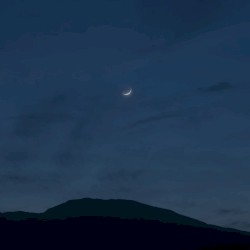 The darkness of the night