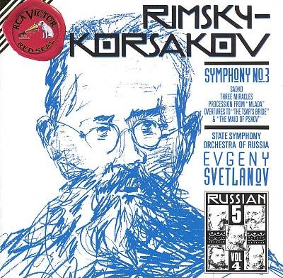 Symphony No. 3 / Sadko / Three Miracles / Procession from "Mlada" / Overtures (State Symphony Orchestra of Russia feat. conductor: Evgeny Svetlanov)