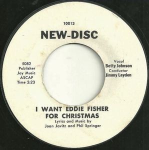 I Want Eddie Fisher For Christmas / Show Me