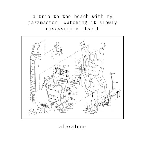 a trip to the beach with my jazzmaster, watching it slowly disassemble itself