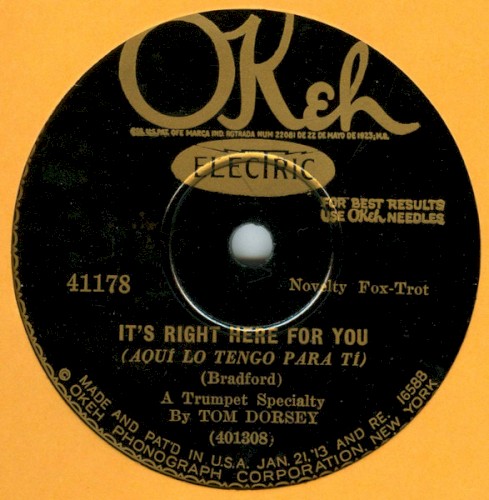 It’s Right Here for You / Tiger Rag
