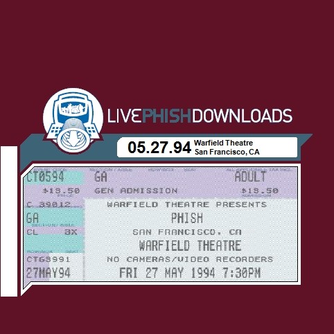 1994-05-27: Warfield Theatre, San Francisco, CA, USA