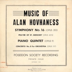 Music Of Alan Hovhaness (1963)