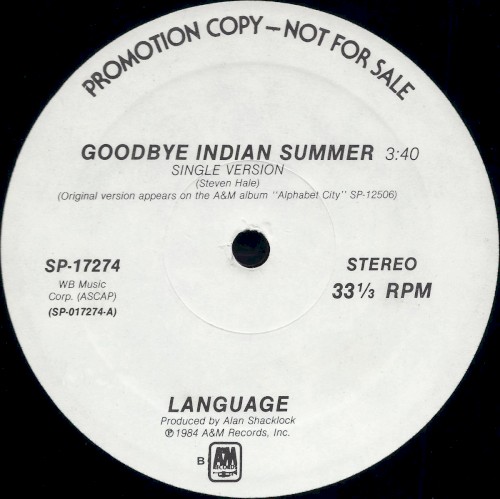 Goodbye Indian Summer