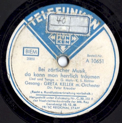 Bei zärtlicher Musik, da kann man herrlich träumen / Liebesgeschichten sind meistens nicht wahr!