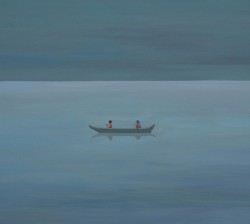 floating by
