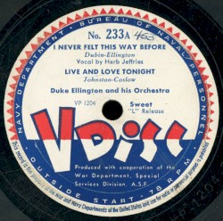 I Never Felt This Way Before / Live and Love Tonight / The Story of Two Cigarettes / Cabaret