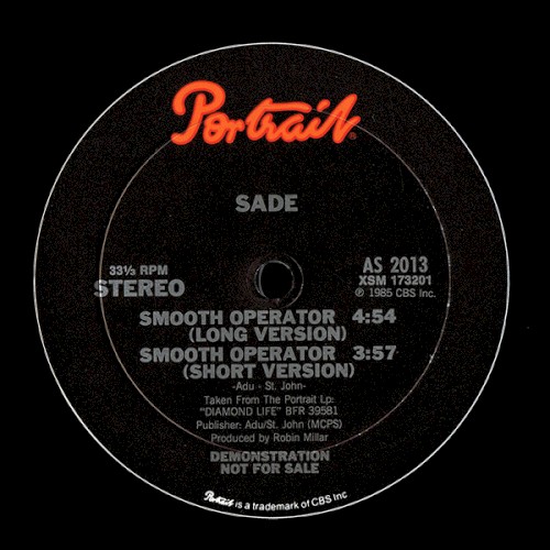 Smooth Operator (US 12" Promo)