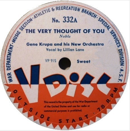 The Very Thought of You / The White Star of Sigma Nu / In a Shanty in Old Shanty Town