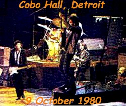 1980‐10‐09: Cobo Arena, Detroit, MI, USA