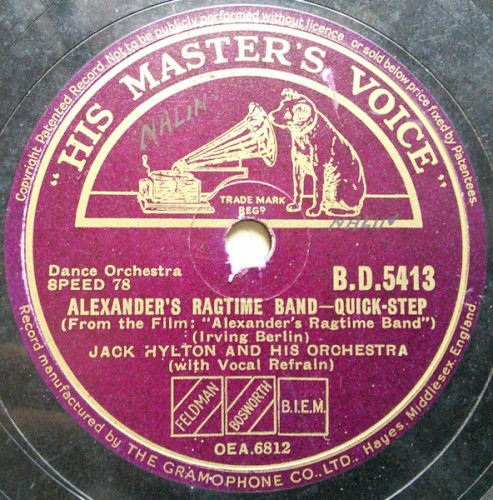 Alexander's Ragtime Band / Now It Can Be Told