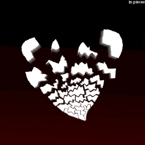 in pieces