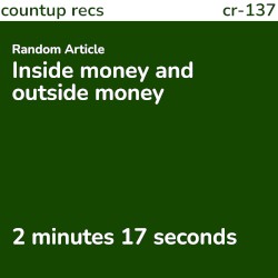 Inside money and outside money