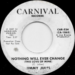 Nothing Will Ever Change (This Love Of Mine) / Don’t Let Yourself Go