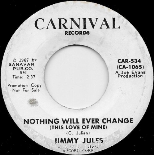 Nothing Will Ever Change (This Love Of Mine) / Don’t Let Yourself Go