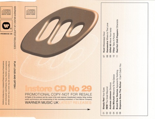 Warner Music UK Latest Releases: Instore CD No 29
