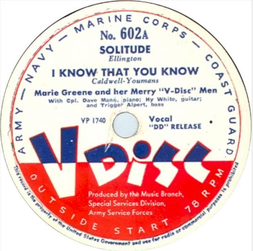 Solitude / I Know That You Know / There’s a Lull in My Life / What Goes Up Must Come Down